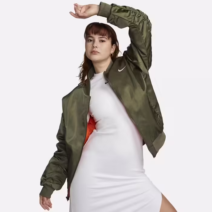 Куртка Nike W NSW VRSTY BMBR JKT Хаки XS - 9