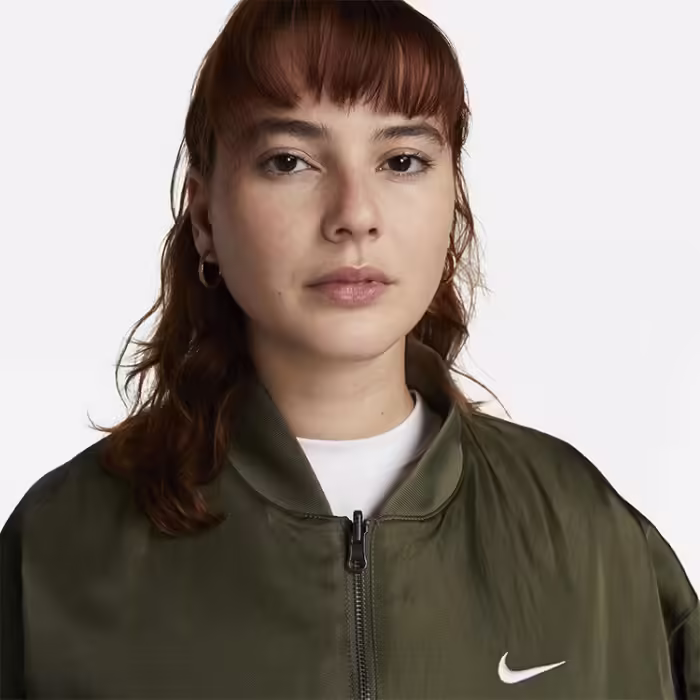 Куртка Nike W NSW VRSTY BMBR JKT Хаки XS - 10