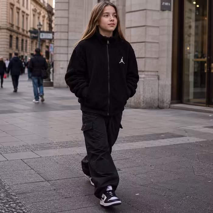 Толстовка Nike JDG JUMPMAN SHERPA JKT Черный M - 7