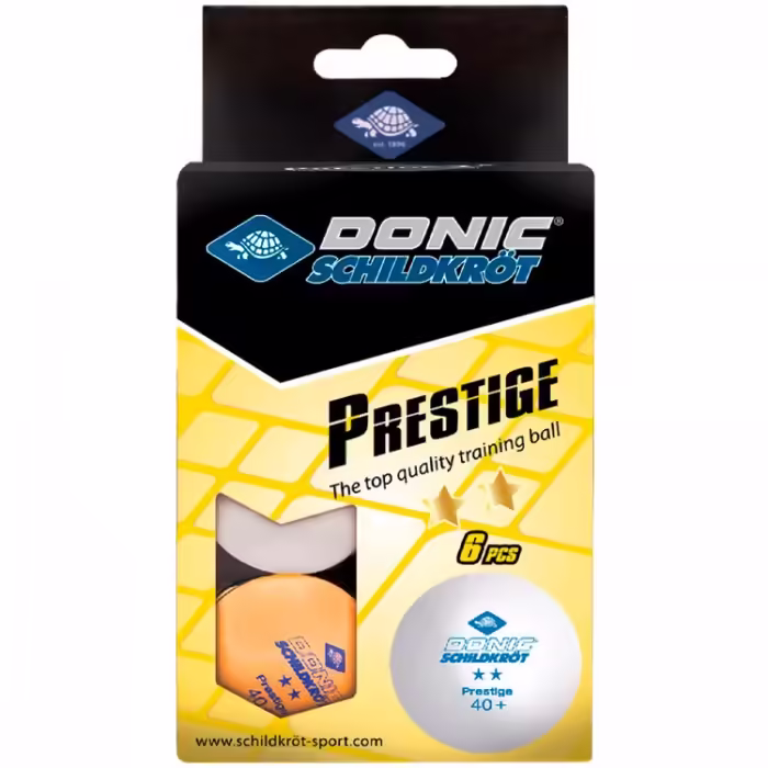 Set mingi tenis de masa 6 buc Donic Prestige 2 Star 40+