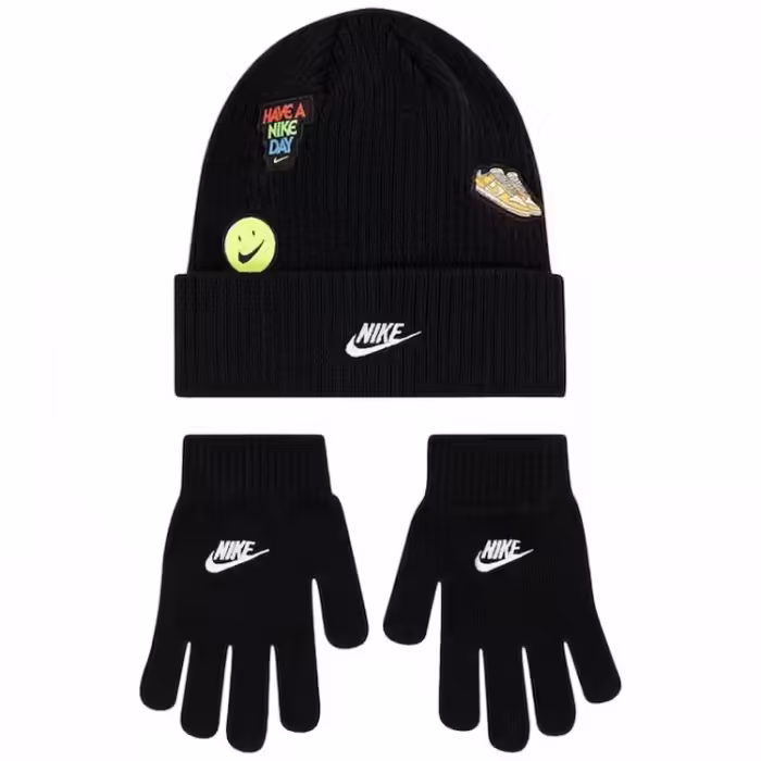 Набор Шапка + перчатки Nike NAN PATCH PEAK BEANIE SET