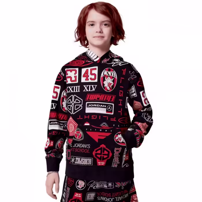 Hanorac Nike JDB MJ ESSENTIALS AOP PO - 3