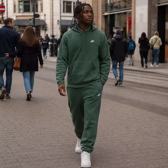 Hanorac Nike M NK CLUB WINTERIZED PO HOODIE Verde M - 8