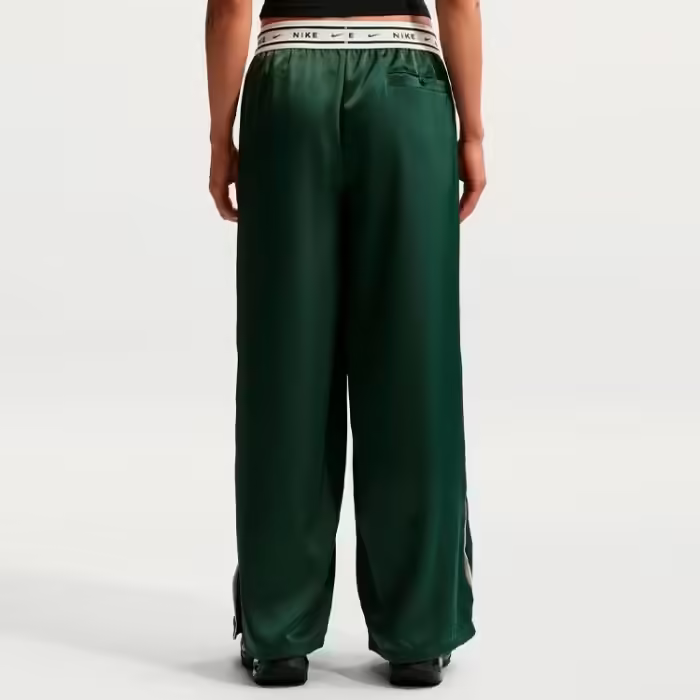 Брюки Nike W Sportswear Loose Mid-Rise Satin Trousers Зеленый XXL - 2