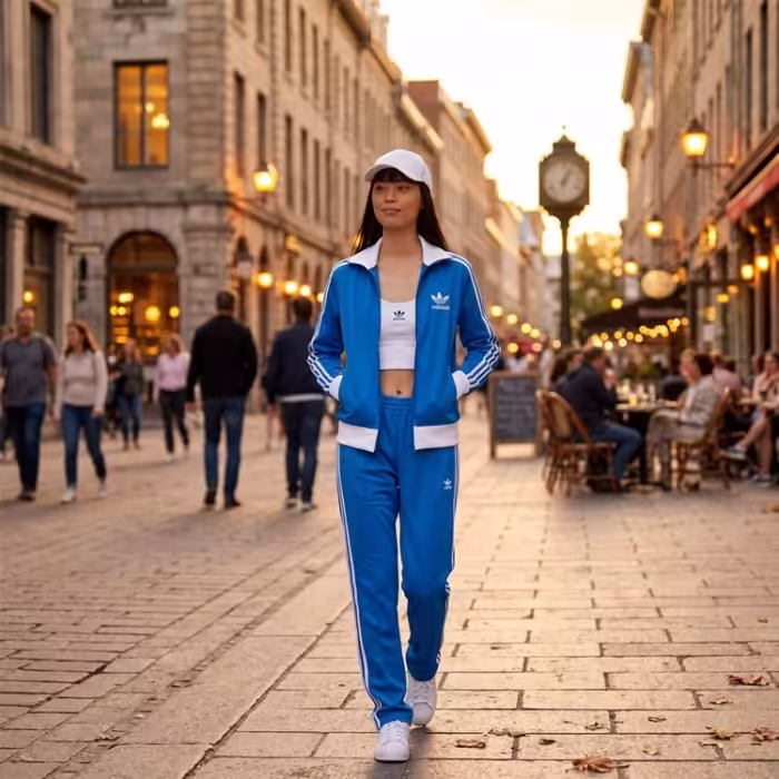 Толстовка Adidas CLASSIC TT Синий XS - 7