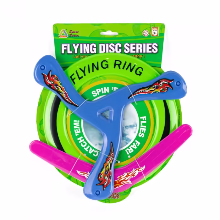 Набор фрисби + 2 бумеранга SILAPRO Boomerang 