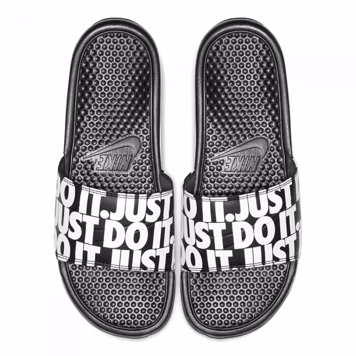 Slapi Nike BENASSI JDI PRINT Negru 44