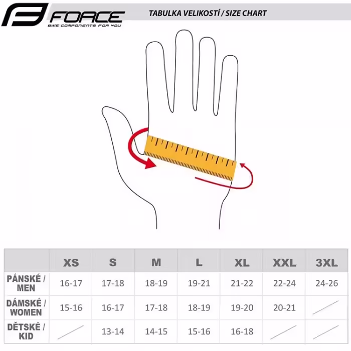 Manusi pentru bicicleta Force MTB ANGLE - 3
