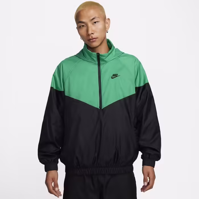 Ветровка Nike M NK WR ANORAK JKT Черный/Зеленый M - 6