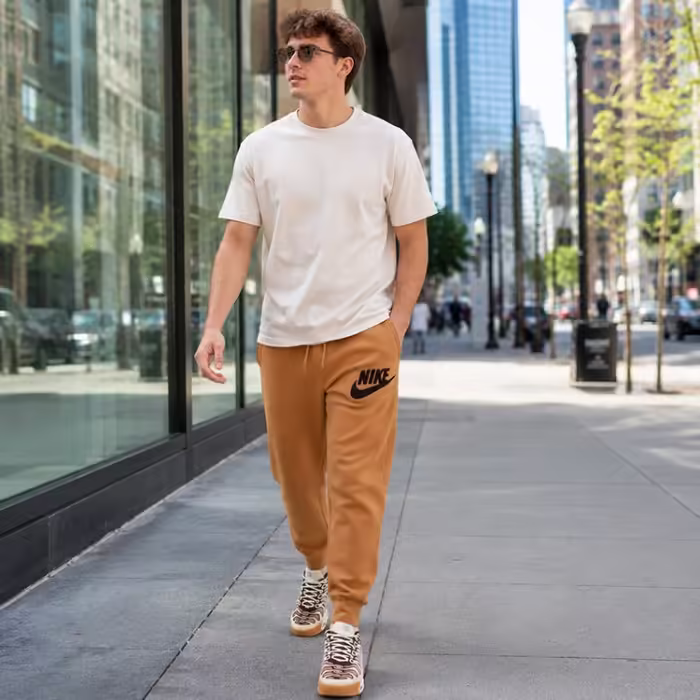 Брюки Nike M NK CLUB BB JOGGER CHNL FTRA Коричневый L - 8