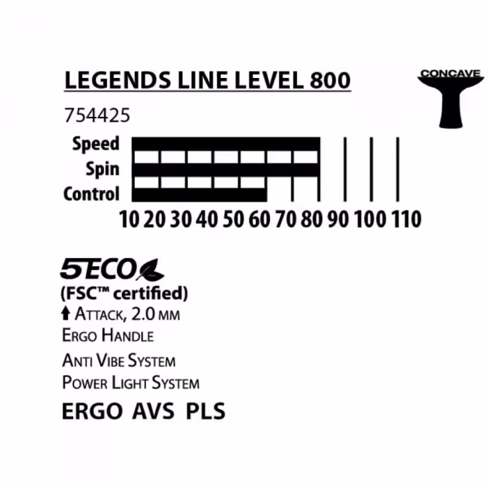 Ракетка для настольного тенниса Donic Legends Line 800 - 2