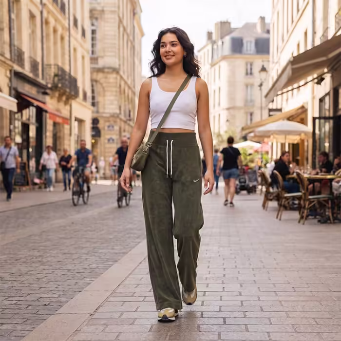 Брюки Nike W NSW TRRY HR WDE LEG PANT A2 - 7