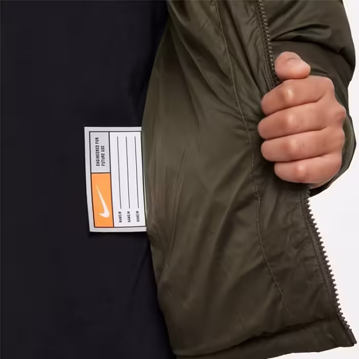 Куртка Nike K NSW SYN FL HD JCKT Хаки S - 7