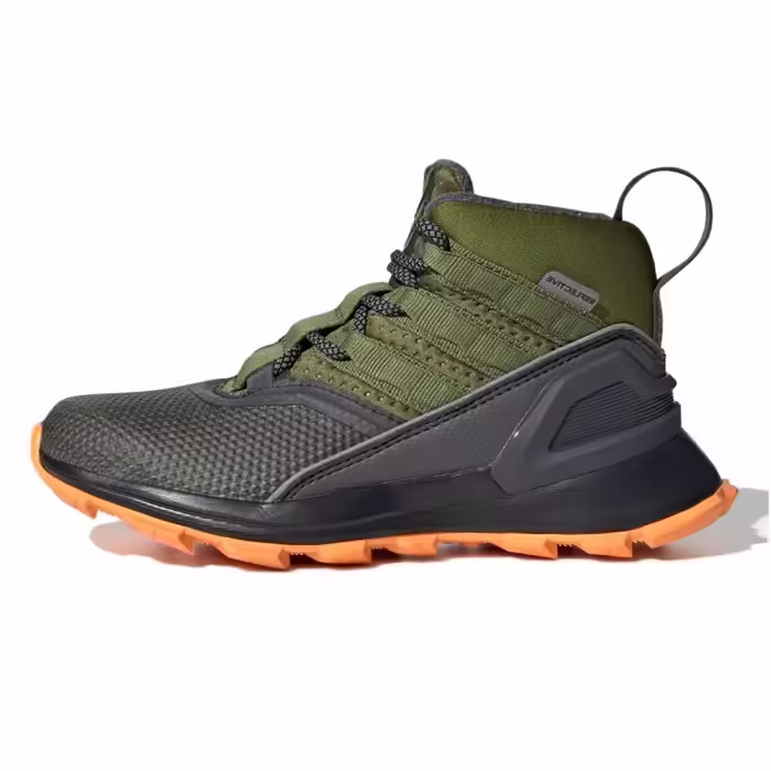 Ботинки Adidas RapidaRun ATR BTW K Серый/Зеленый/Оранжевый 28