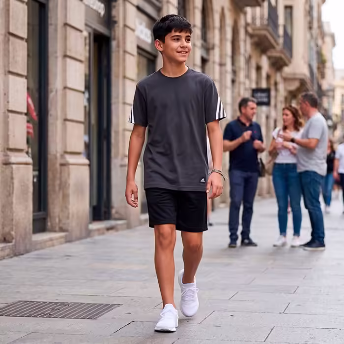 Tricou Adidas B FI 3S TEE Negru 110 - 8