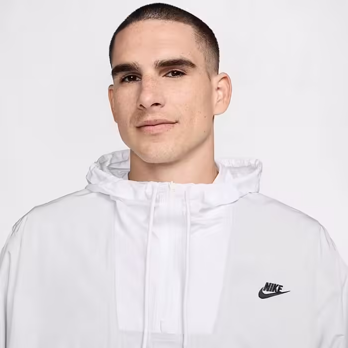 Hanorac Nike M NK CLUB MARINA ANRK GFX Alb-negru M - 7