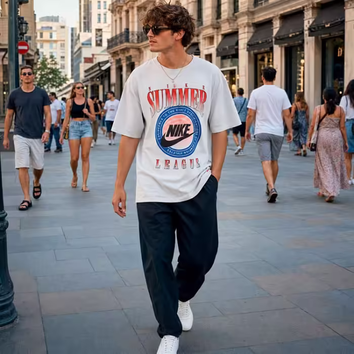 Футболка Nike M NK TEE M90 OC Белый XL - 8