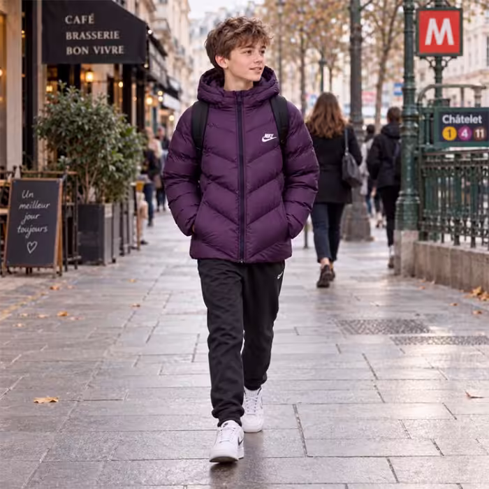Куртка Nike Sportswear Therma-FIT Loose-Fit Puffer Jacket Синий XS - 2