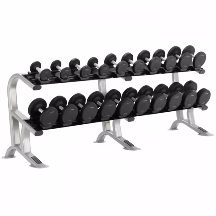 Set gantere 2.5-25 kg YORK Pro-Style Rubber Dumbbell Set