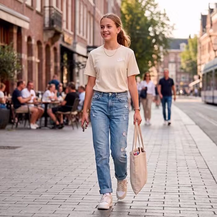 Футболка Nike K NSW TEE EMB FUTURA LBR Бежевый S - 7