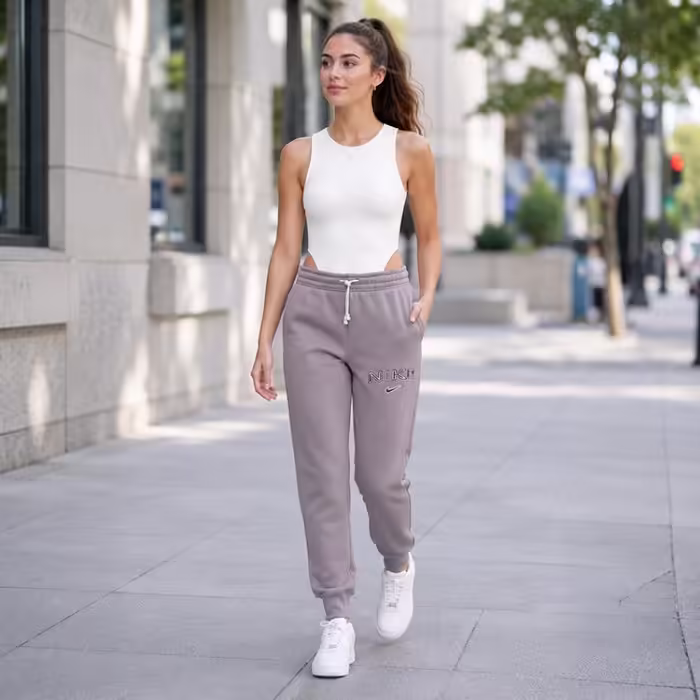 Pantaloni Nike W NSW PHNX FLC MR STD LOGO PNT - 9