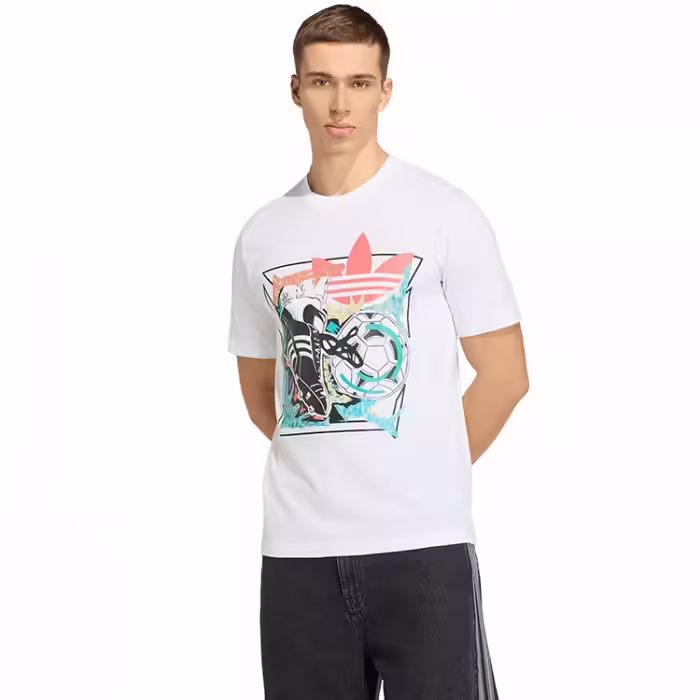 Футболка Adidas ARCHIVE ANIME FOOTBALL GRAPHIC Белый S
