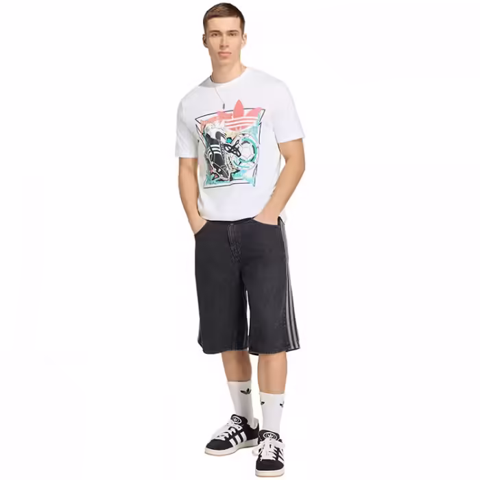 Футболка Adidas ARCHIVE ANIME FOOTBALL GRAPHIC Белый S - 3