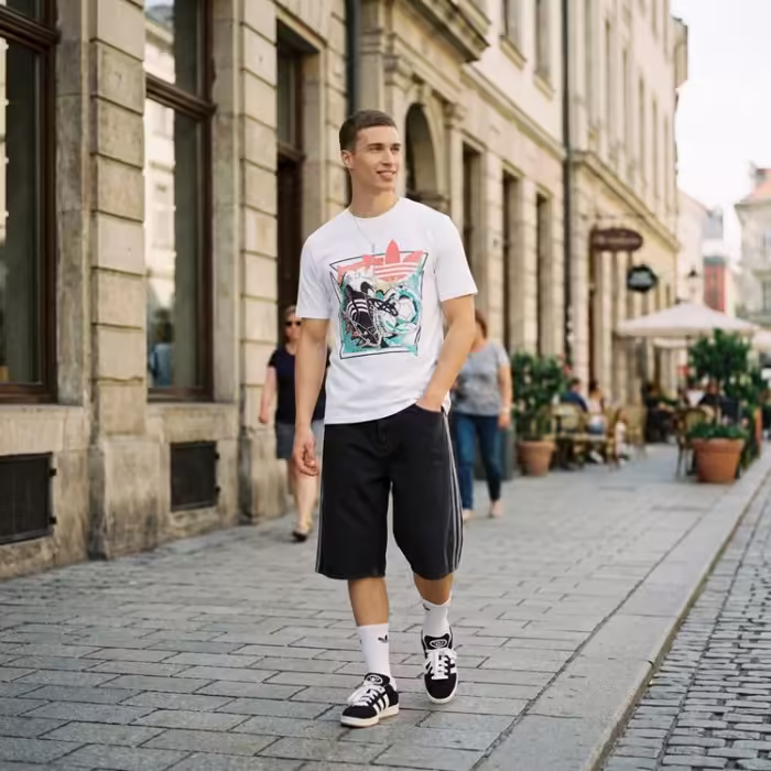 Футболка Adidas ARCHIVE ANIME FOOTBALL GRAPHIC Белый S - 7