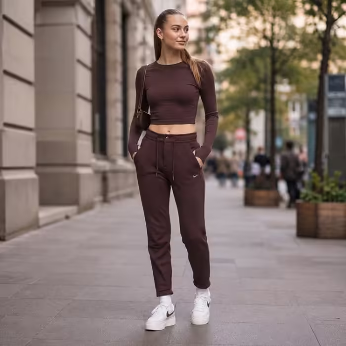 Pantaloni Nike W NSW NK MDRN FLC FT HR PANT - 7