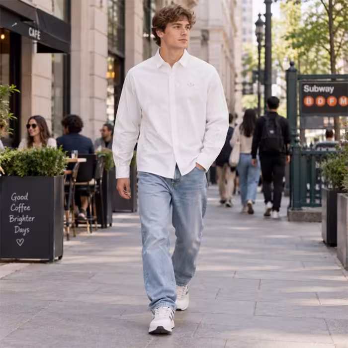 Camasa Adidas 3 STRIPES BUTTON UP - 7