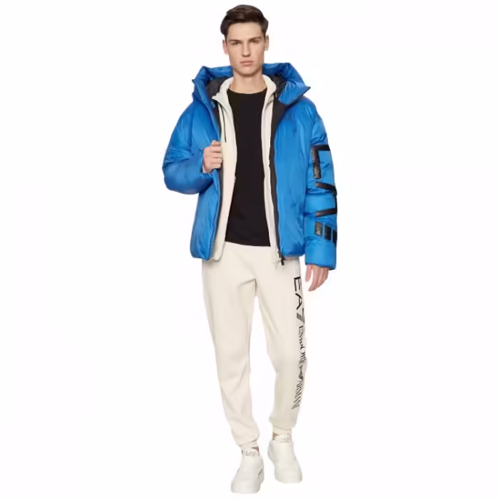 Scurta EA7 EMPORIO ARMANI PADDED JACKET WITH HOOD - 5