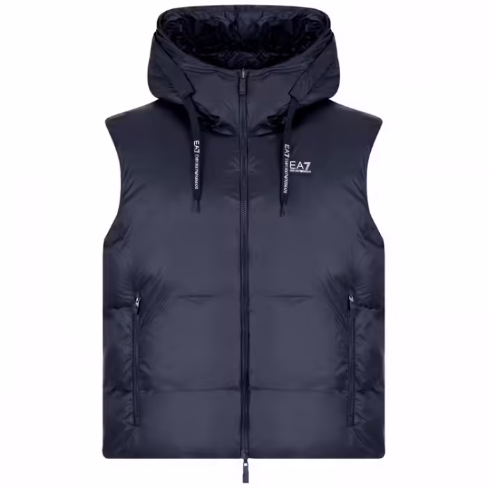 Vesta EA7 EMPORIO ARMANI REVERSIBLE VEST WITH HOOD