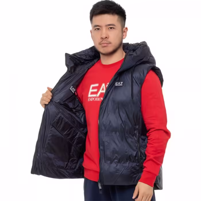Vesta EA7 EMPORIO ARMANI REVERSIBLE VEST WITH HOOD - 5
