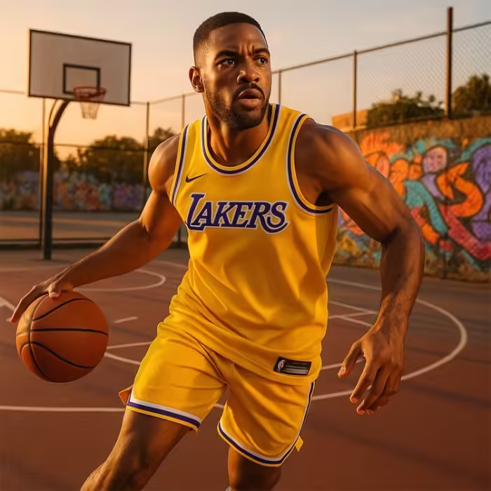 Майка Nike LAL MNK DF SWGMN JSY ICN - 4