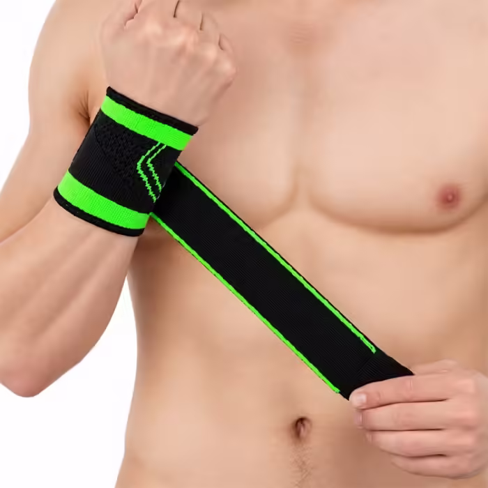 Суппорт запястия TM Ready Set Go Черный/Зеленый One size - 2