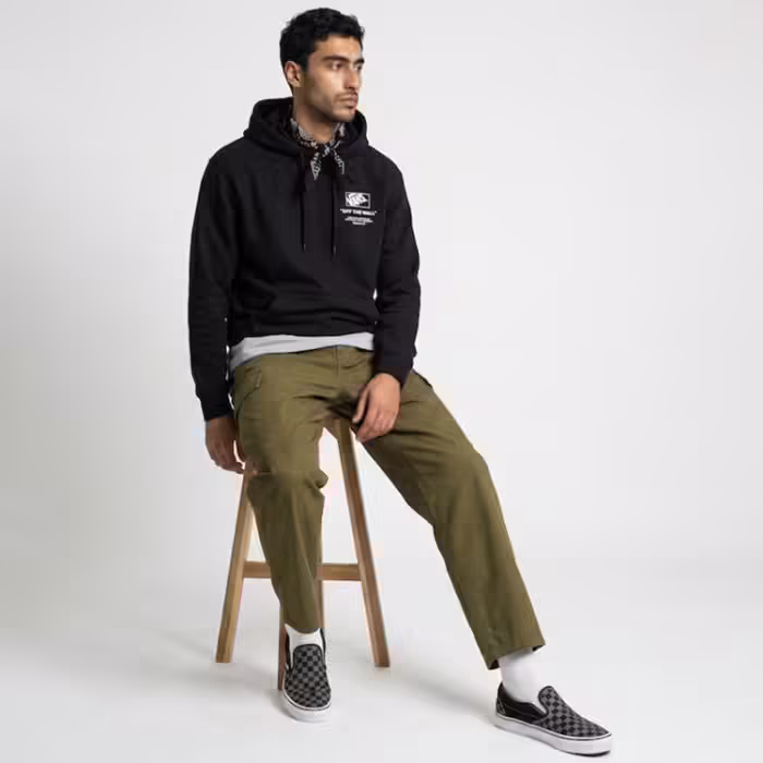 Hanorac Vans Stacked Hi Hoodie Negru M - 4