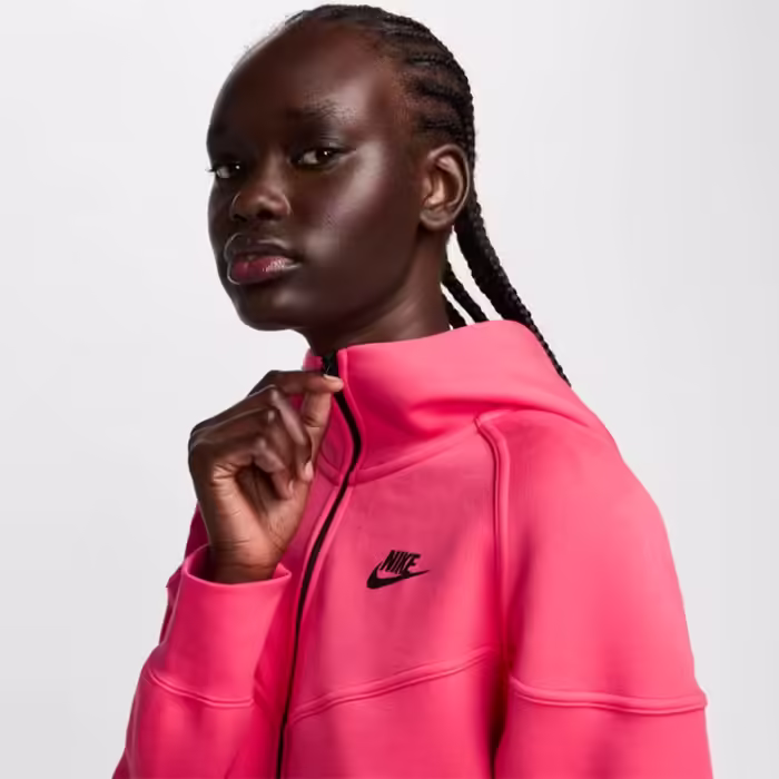 Толстовка Nike W NSW TCH FLC WR FZ HDY Розовый S - 7