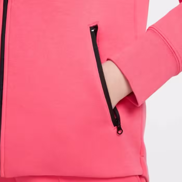 Толстовка Nike G NSW TCH FLC HD FZ LS Розовый L - 6