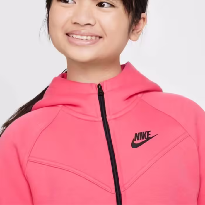 Толстовка Nike G NSW TCH FLC HD FZ LS Розовый L - 8