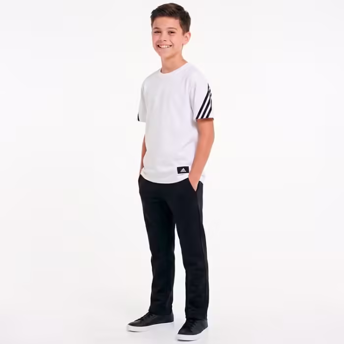 Tricou Adidas B FI 3S TEE Alb 110 - 3