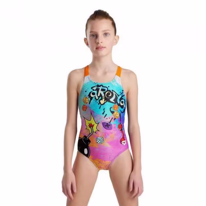 Costum p/u inot Arena GIRLS SWIMSUIT V BACK PLACEME - 2