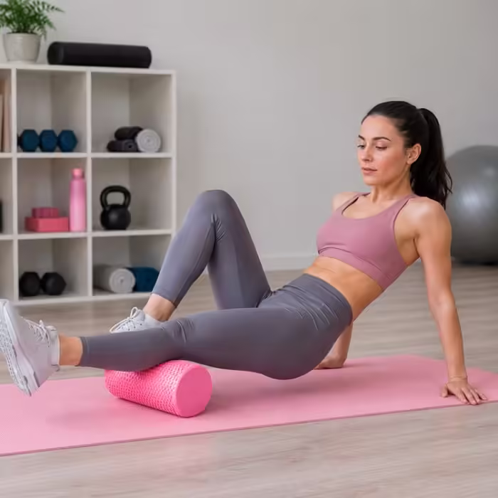 Валик для йоги Nova Pilates roll Pазноцветный 30cm - 4