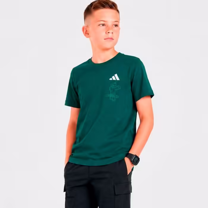 Футболка Adidas J MC TEE 2 Зеленый 116