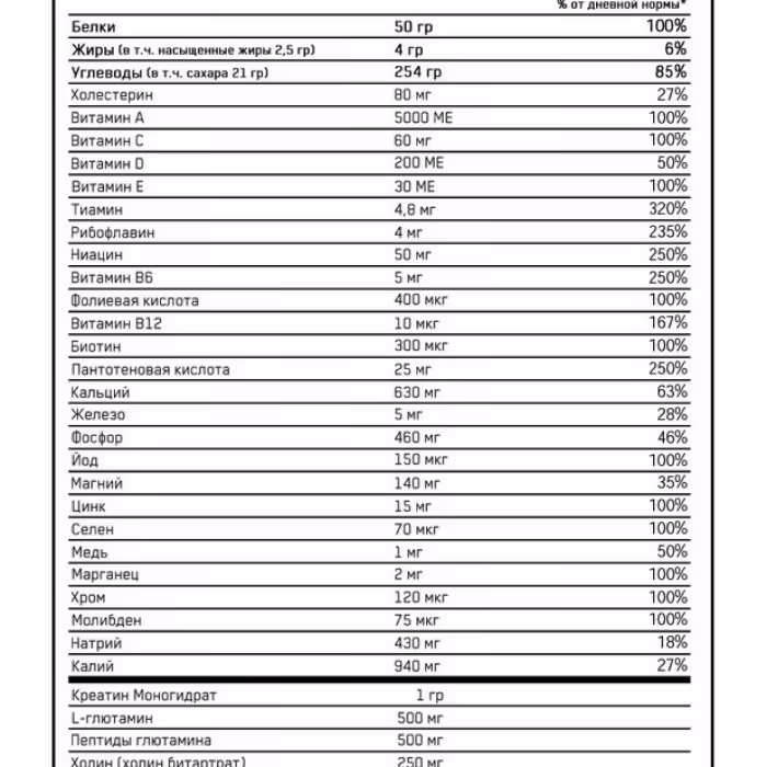 Гейнер Optimum Nutrition ON SERIOUS MASS BANANA 6LB - 2