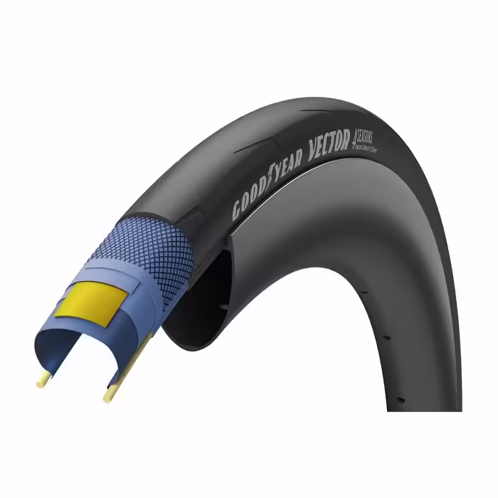 Покрышки шоссейные 700х19-32 Goodyear\r\n Vector 4Seasons TC 120 TPI\r\n Negru