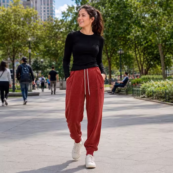Pantaloni Nike W NSW VLR HR JOGGER A1 Maro L - 7