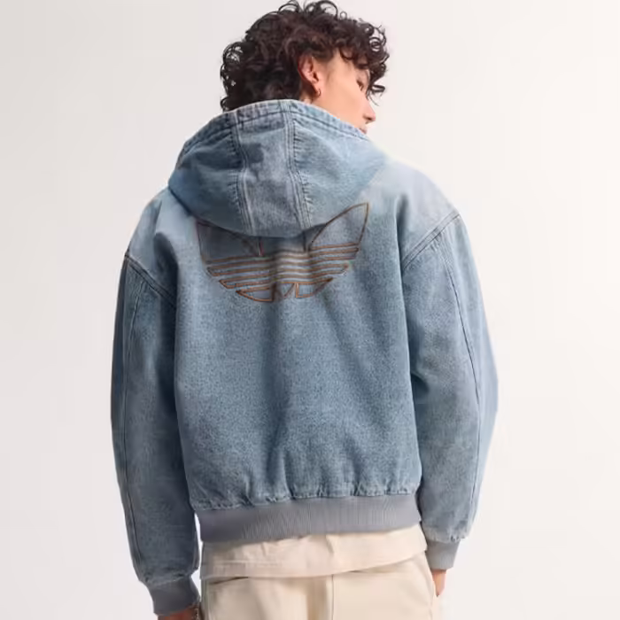 Толстовка Adidas DENIM PADDED JACKET - 3