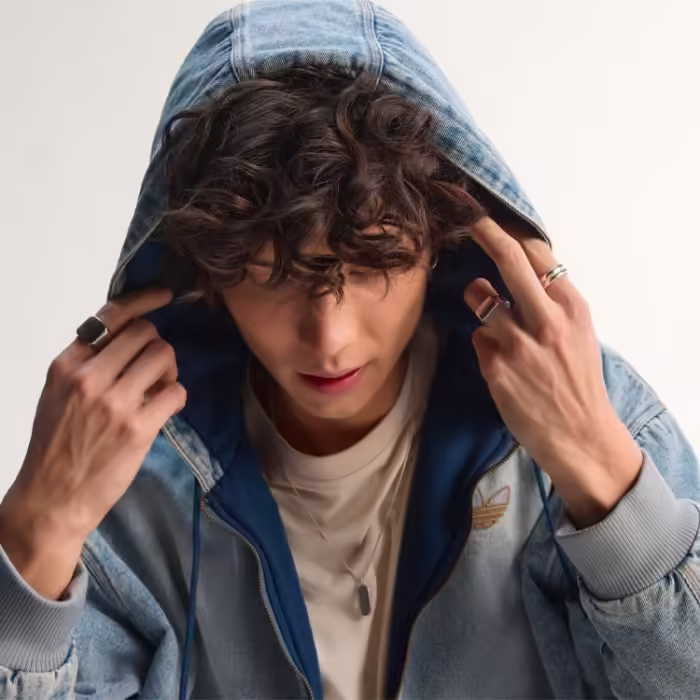 Толстовка Adidas DENIM PADDED JACKET - 6