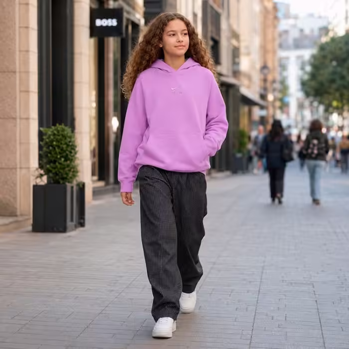 Hanorac Nike K NSW NIKE AIR PO HOODIE Violet M - 7