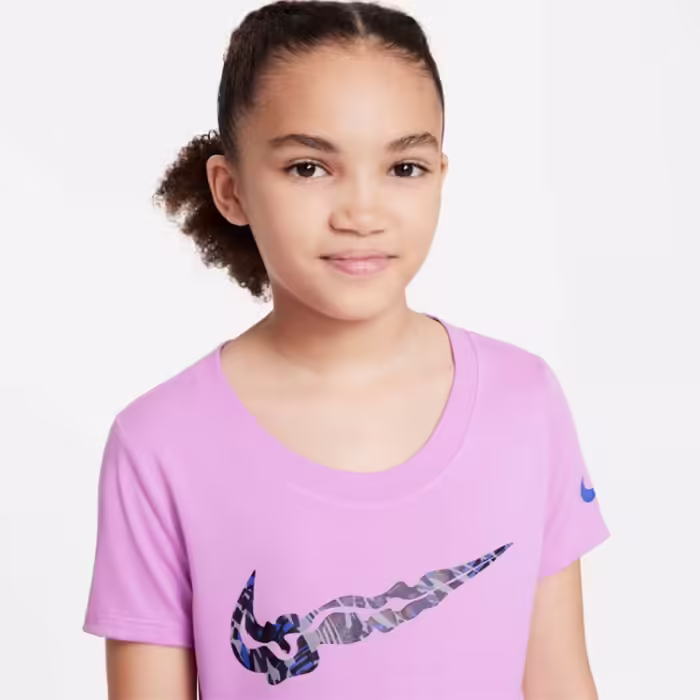 Футболка Nike G NK DF TEE SCOOP SE+ Розовый S - 4